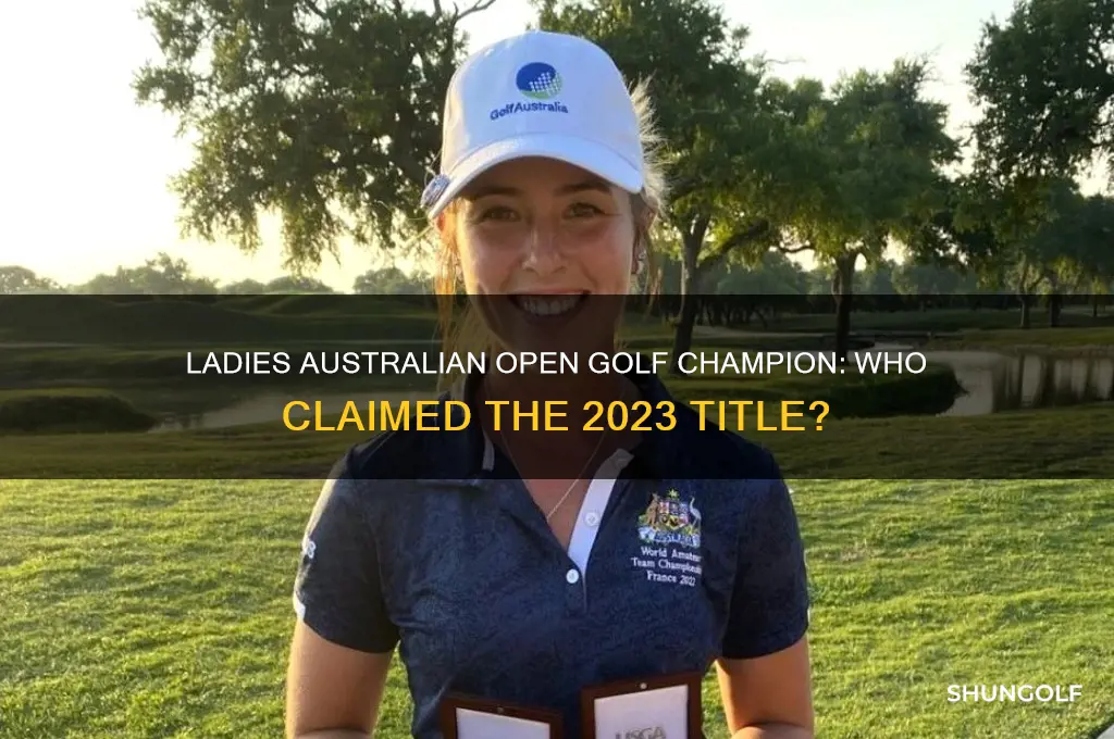 who won the ladies australian open golf