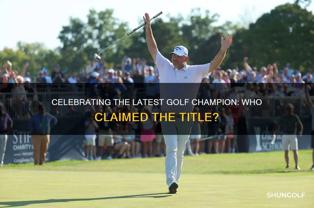 who won the last golf championship