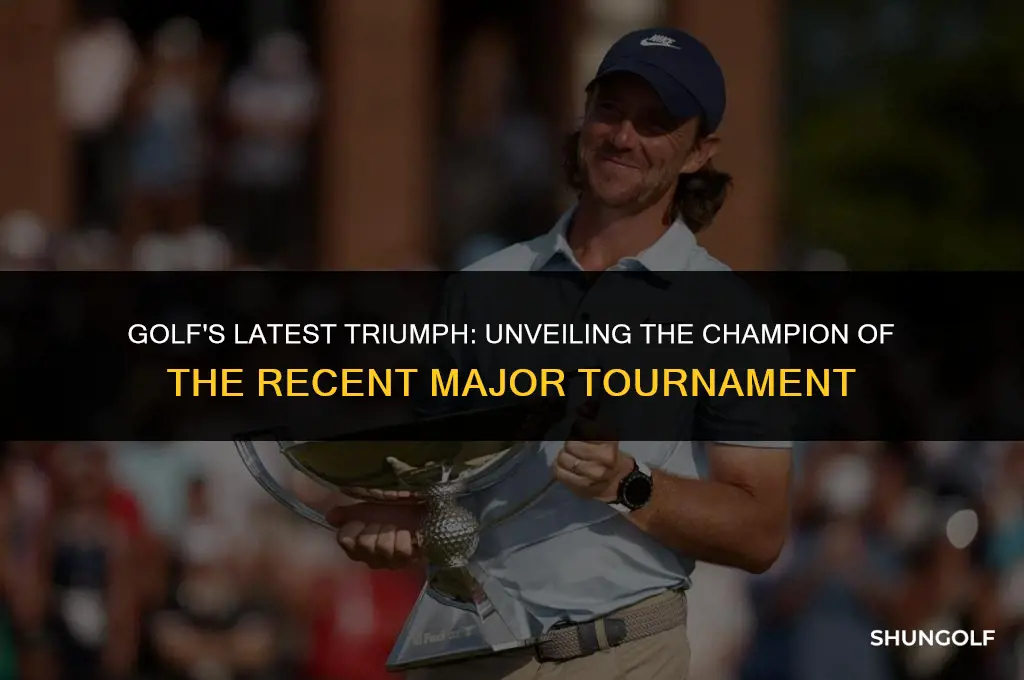 who won the last major golf tournament