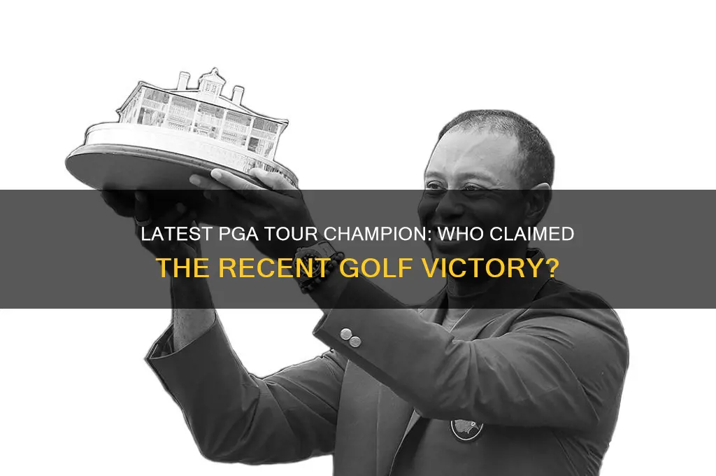 who won the last pga tour event