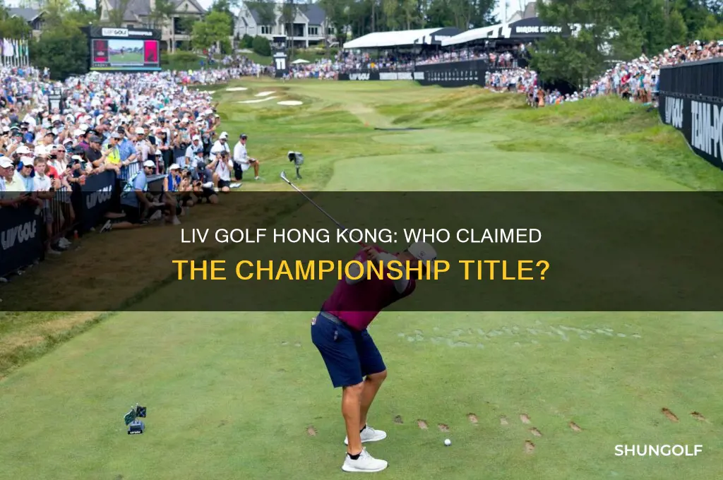 who won the liv golf in hong kong