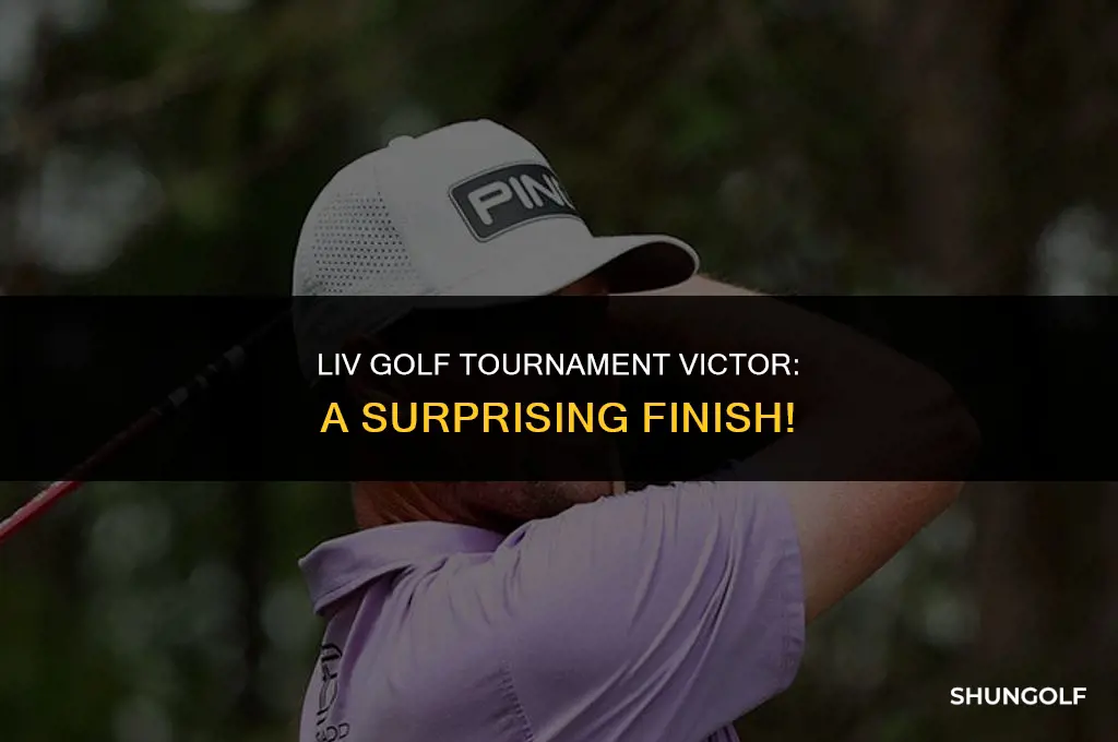 who won the liv golf tournament