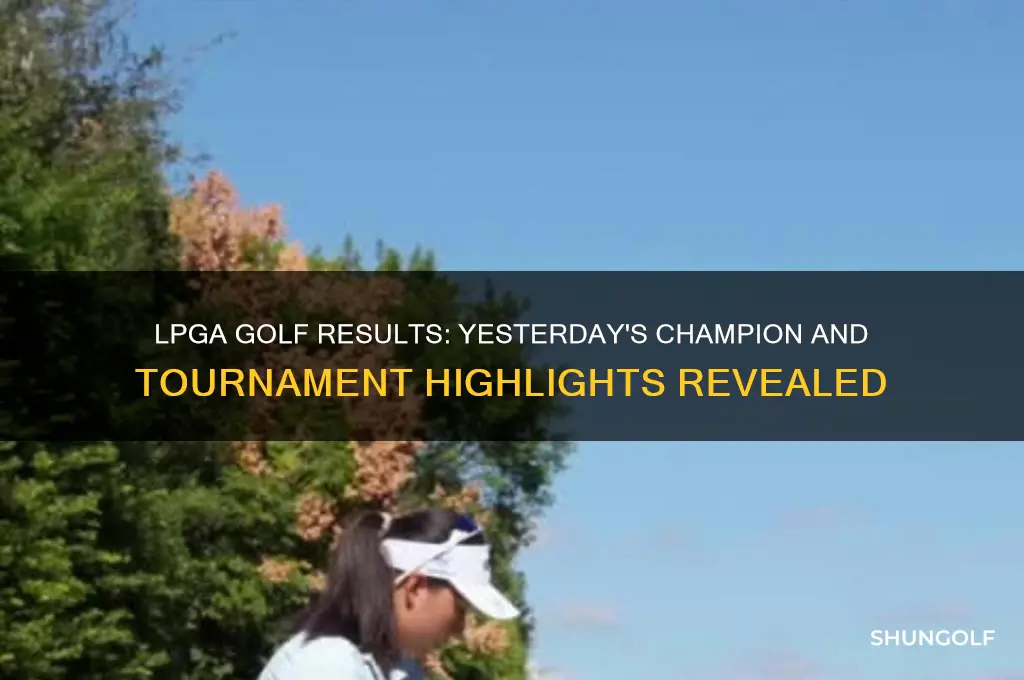 who won the lpga golf yesterday
