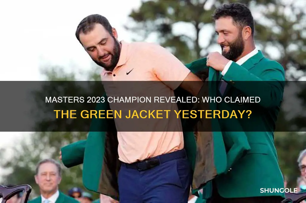 who won the masters yesterday