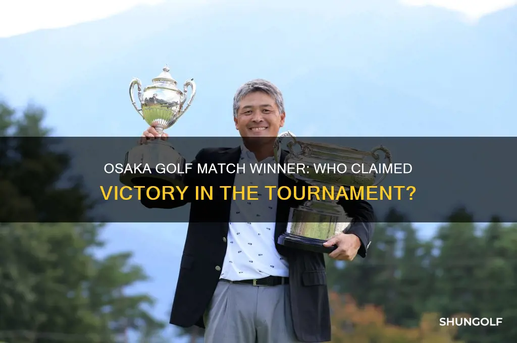 who won the match between golf in osaka