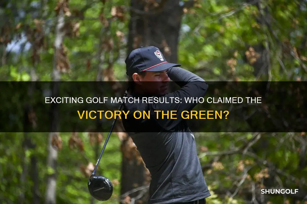 who won the match golf