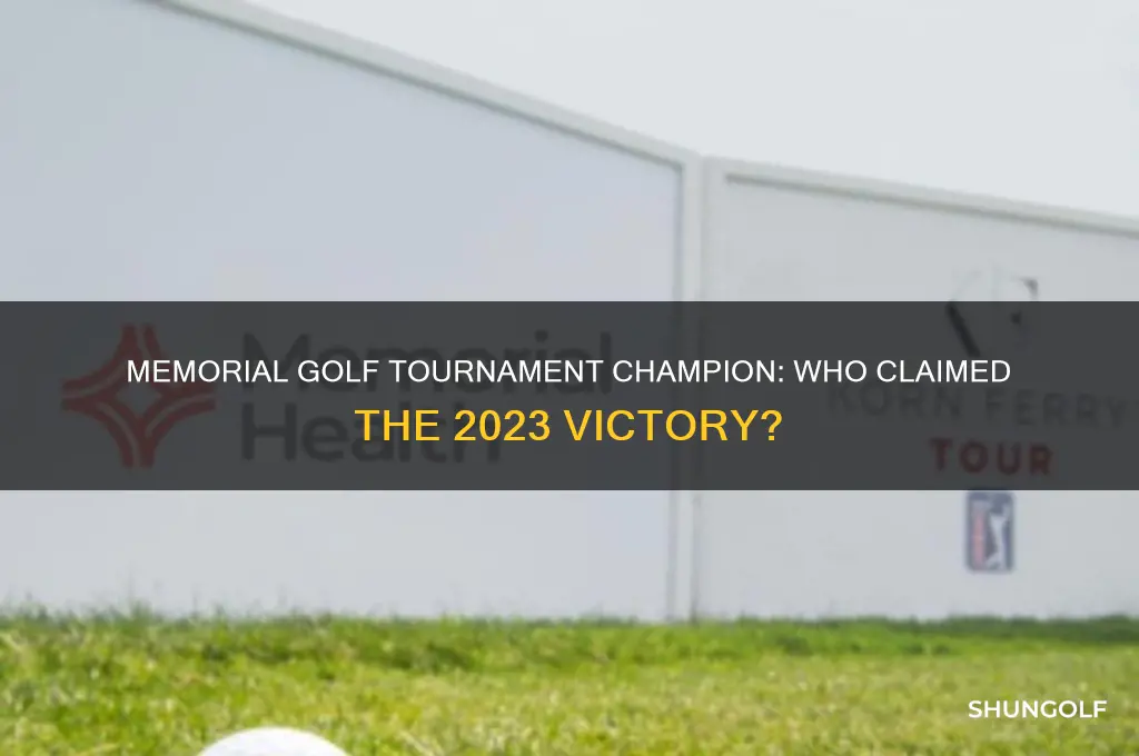 who won the memorial golf