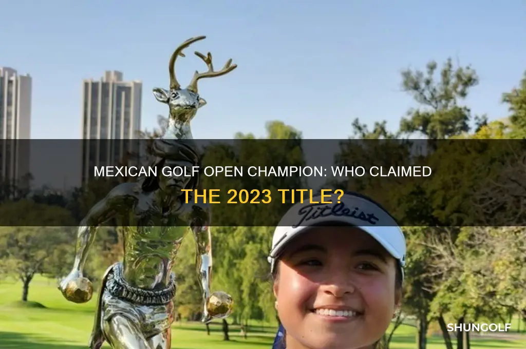 who won the mexican golf open