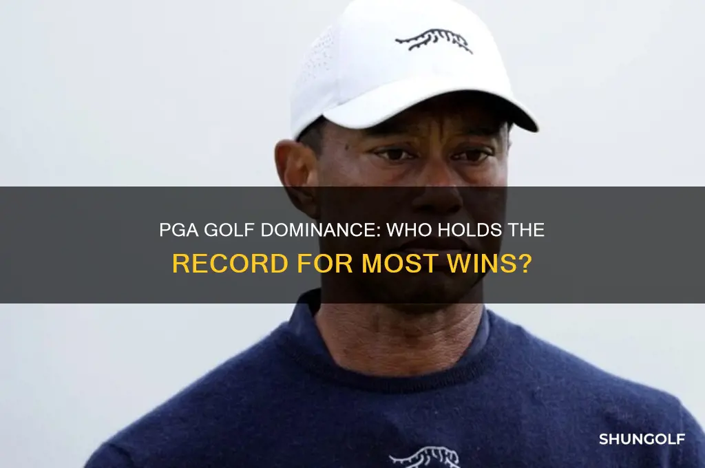 who won the most golf pga