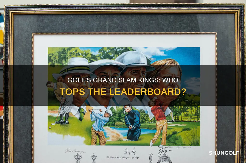 who won the most grand slams in golf