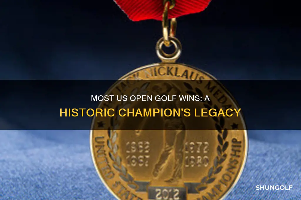 who won the most us open golf