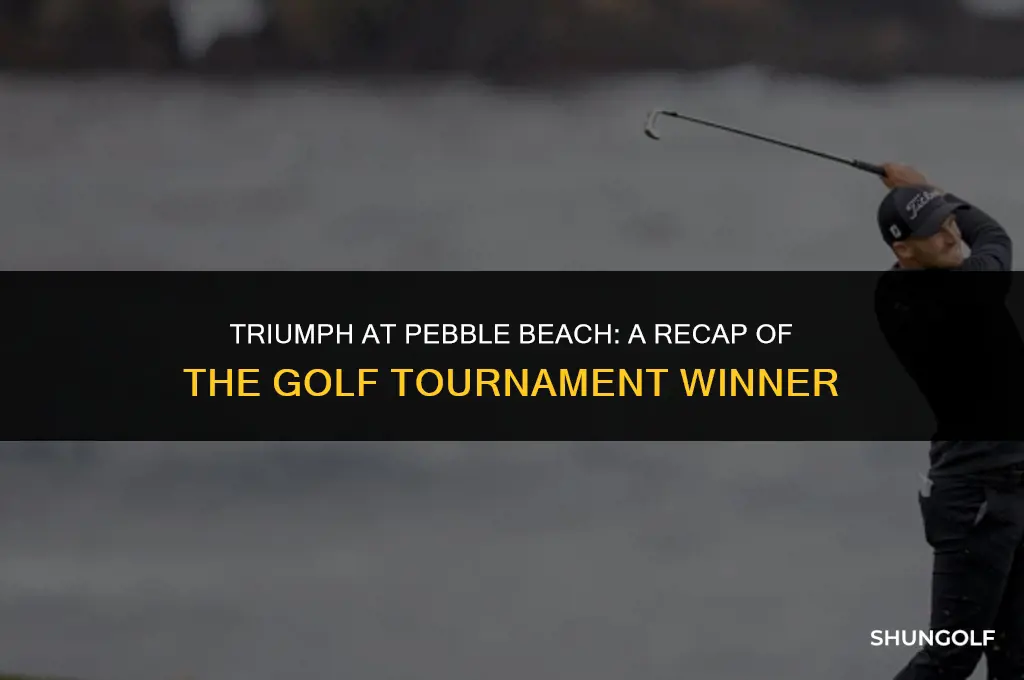 who won the pebble beach golf tournament