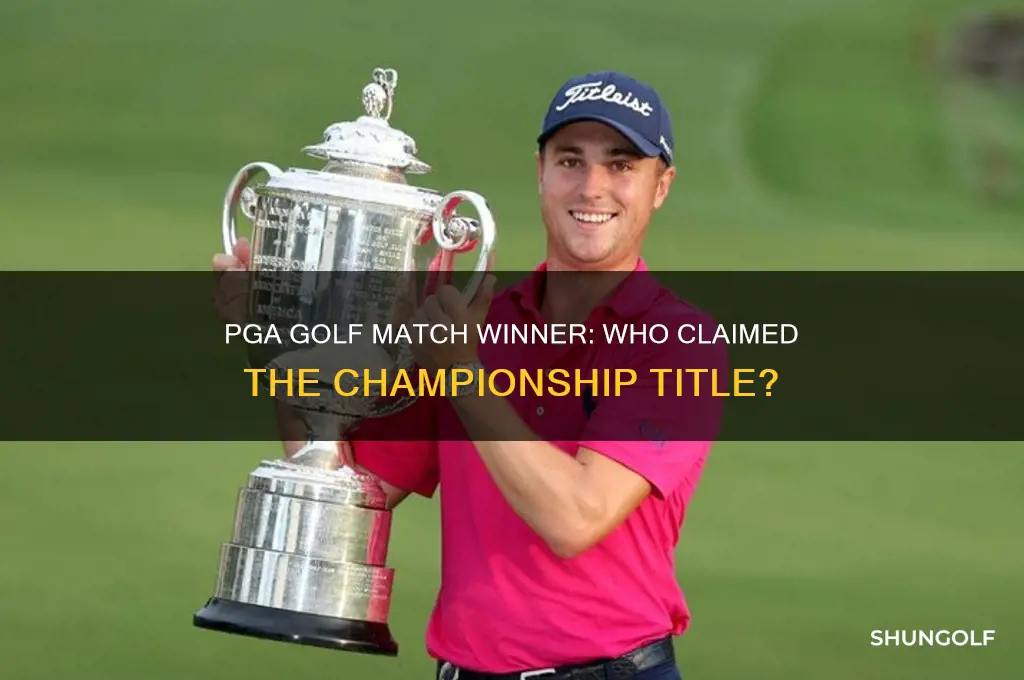 who won the pga golf match