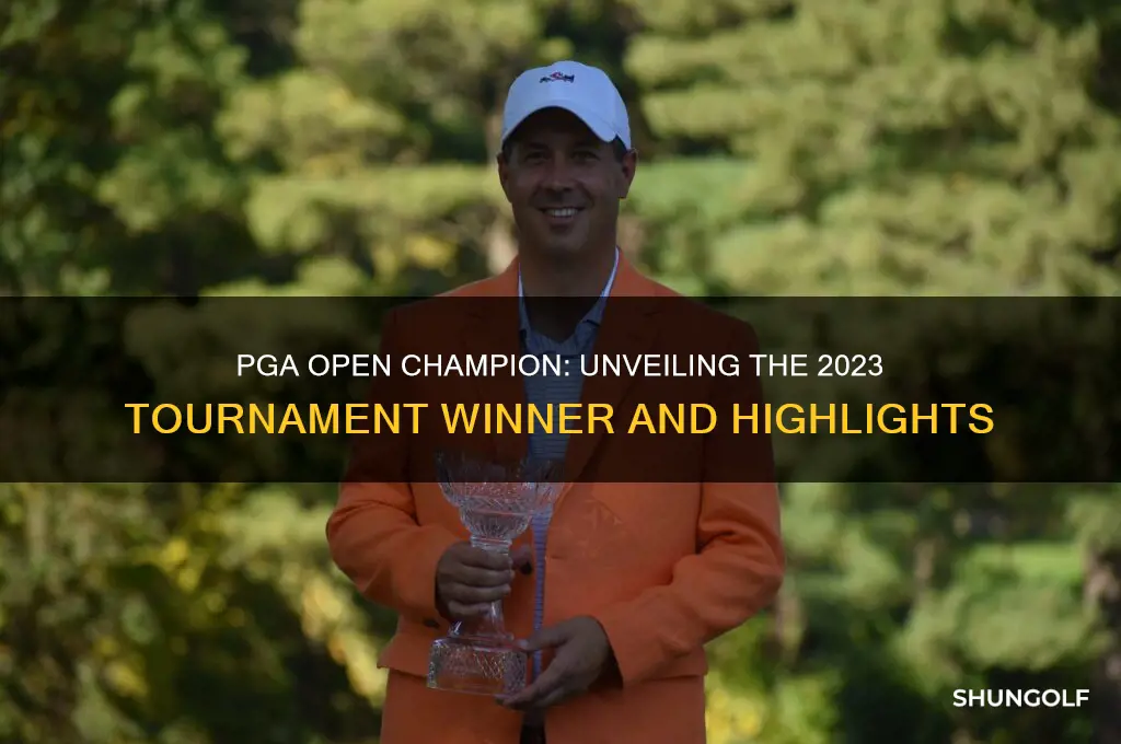 who won the pga open