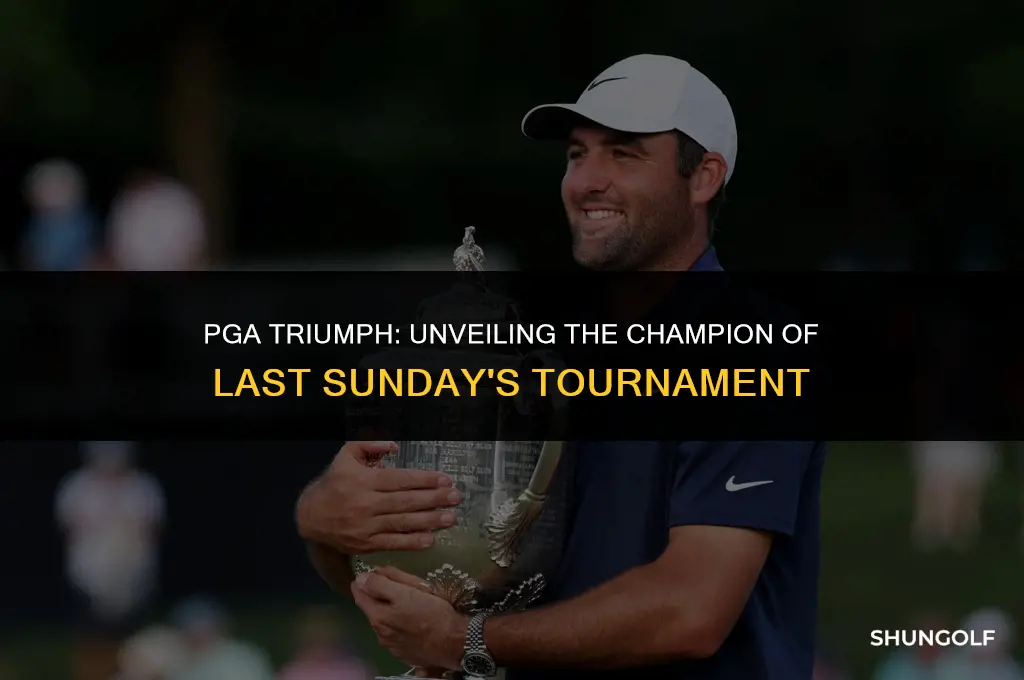 who won the pga tournament last sunday