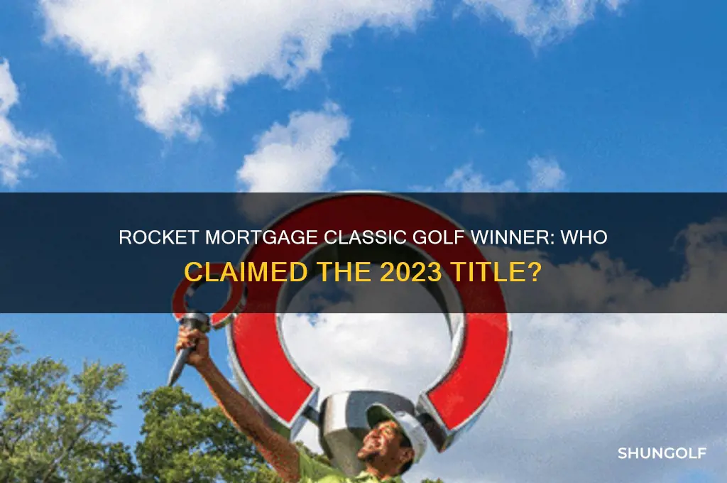 who won the rocket mortgage classic golf