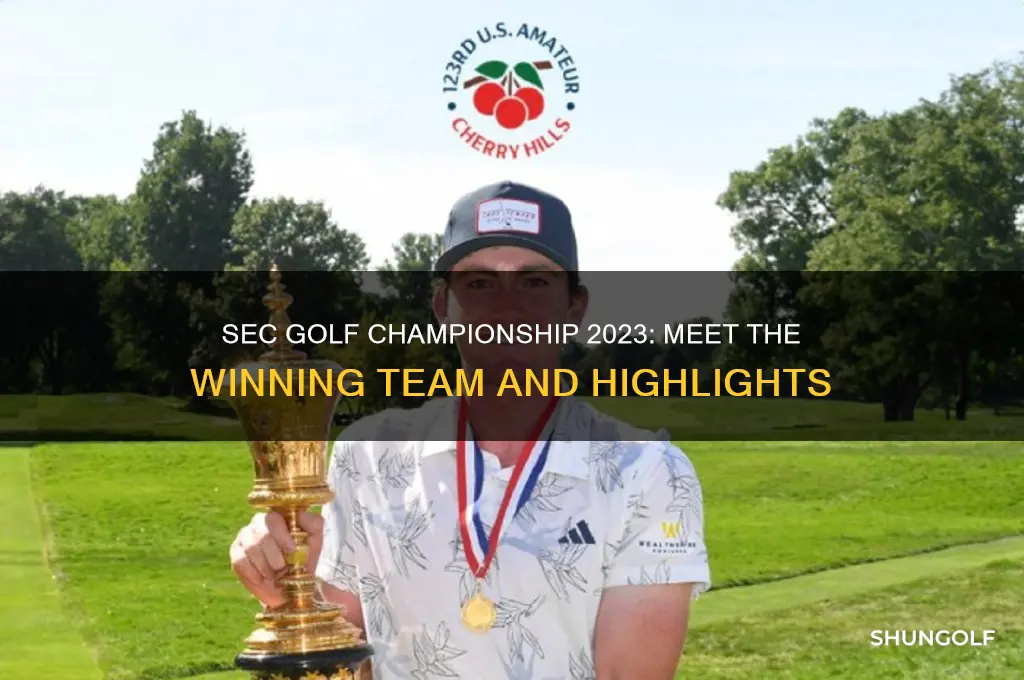 who won the sec golf championship