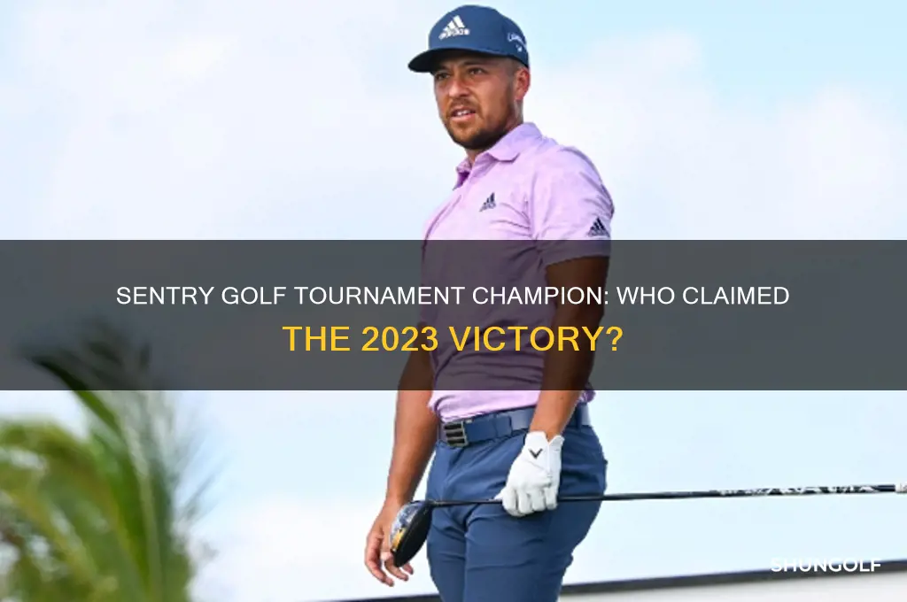 who won the sentry golf tournment
