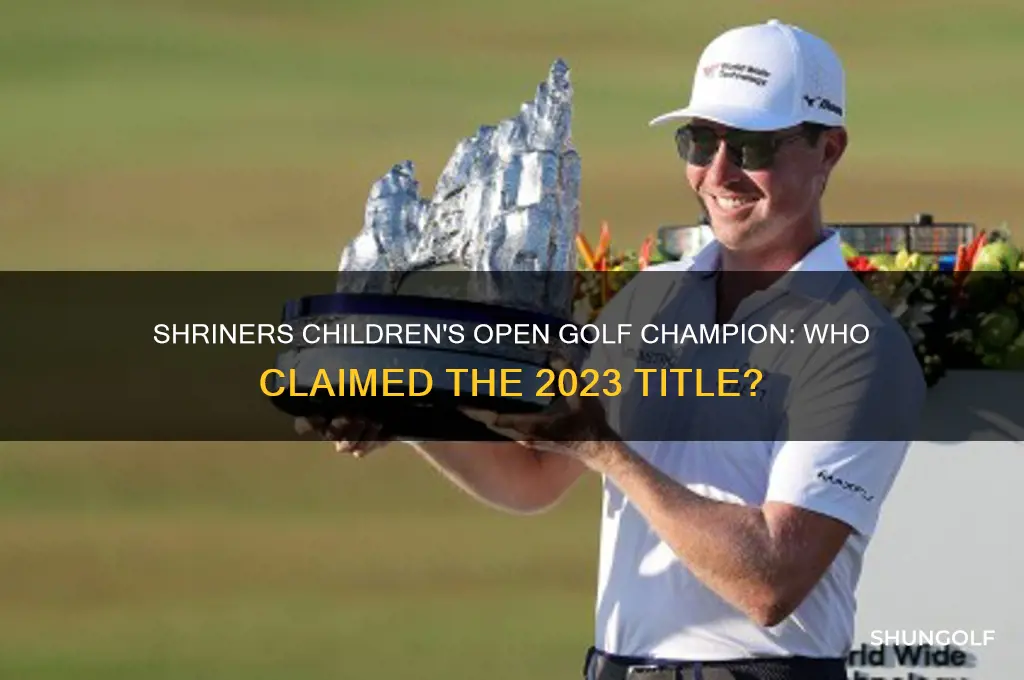who won the shriners golf