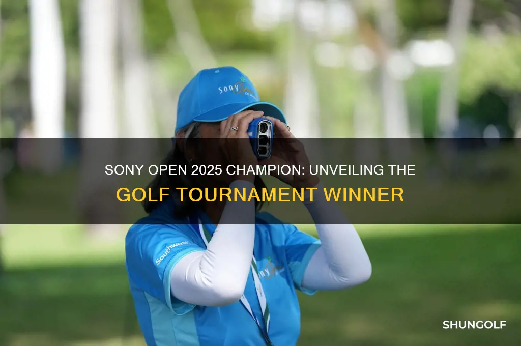 who won the sony open 2025