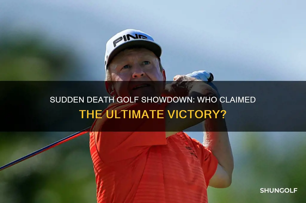 who won the sudden death golf