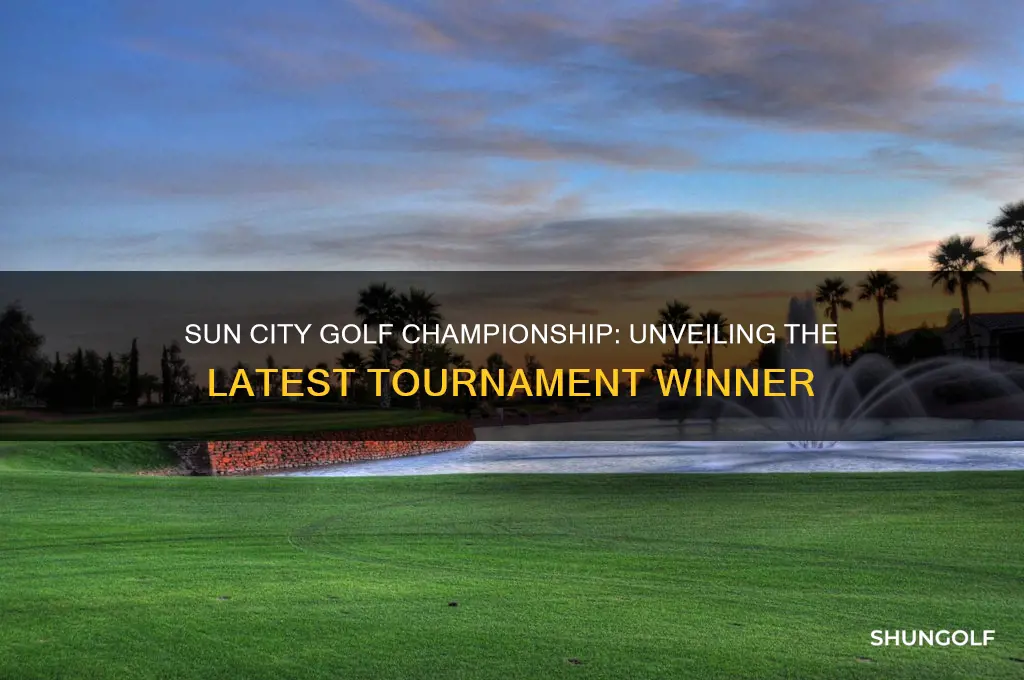 who won the sun city golf