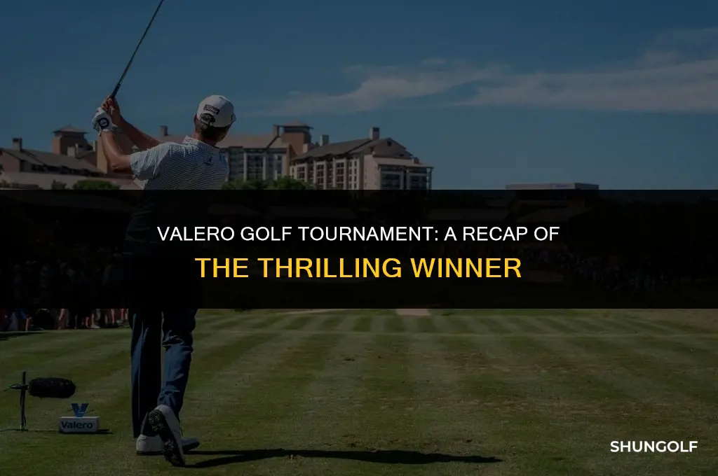 who won the valero golf tournament