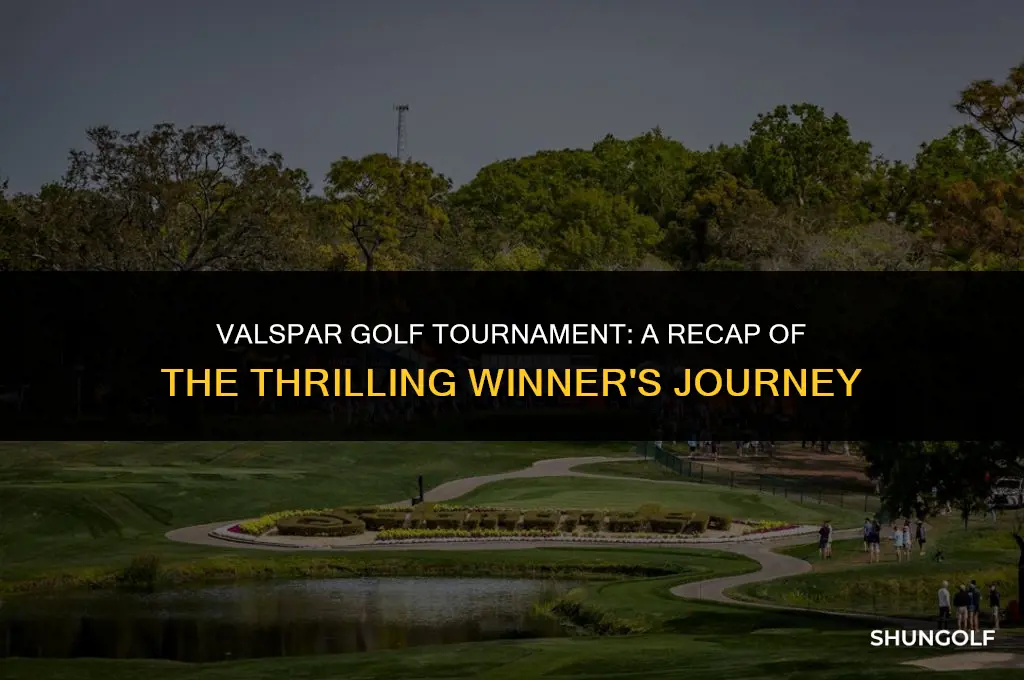 who won the valspar golf tournament