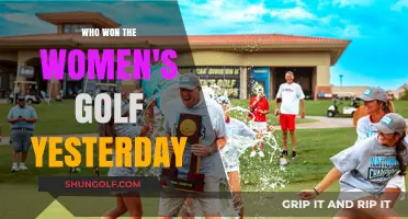 Women's Golf Champion Crowned: Yesterday's Tournament Winner Revealed