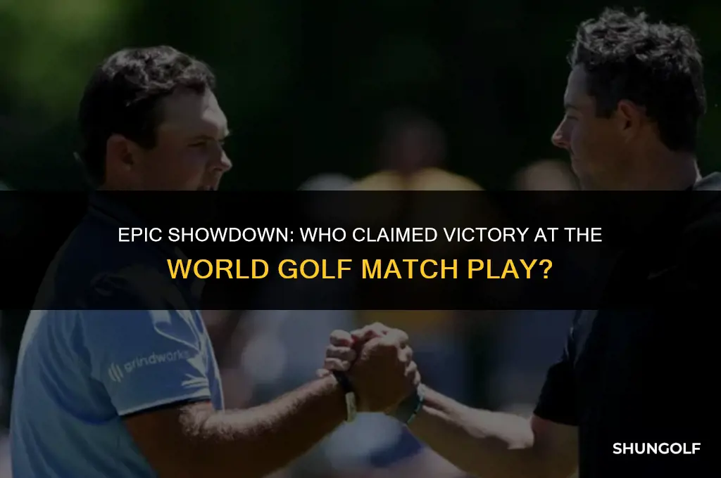 who won the world golf match play