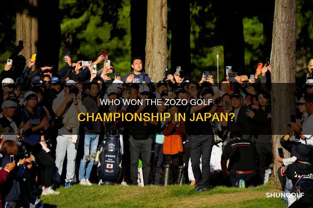 who won the zozo golf championship in japan
