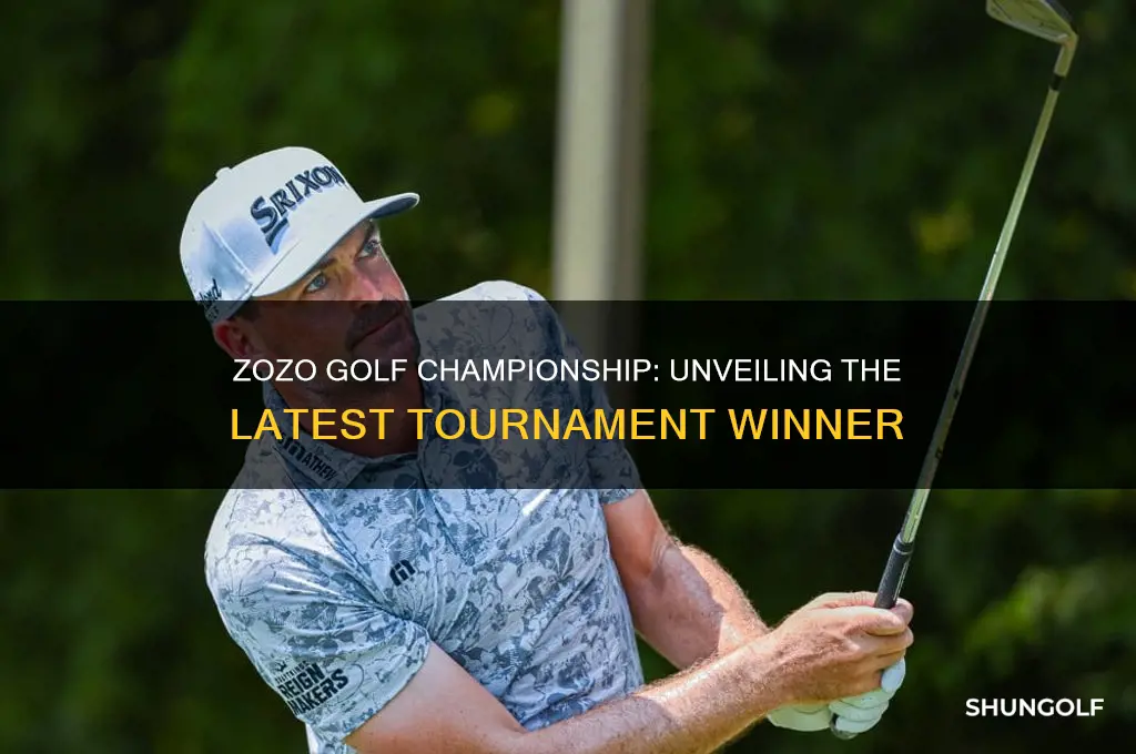 who won the zozo golf