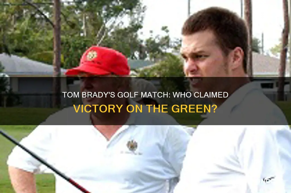 who won tom brady golf
