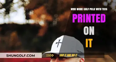 Who Wore the Golf Polo with Tees Printed on It?