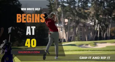 Unveiling the Author Behind 'Golf Begins at 40' Mystery