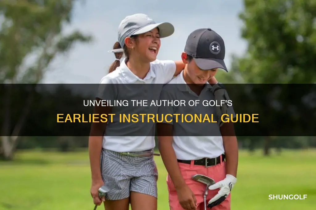 who wrote the first golf instruction book