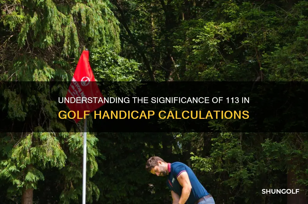 why 113 for golf handicap