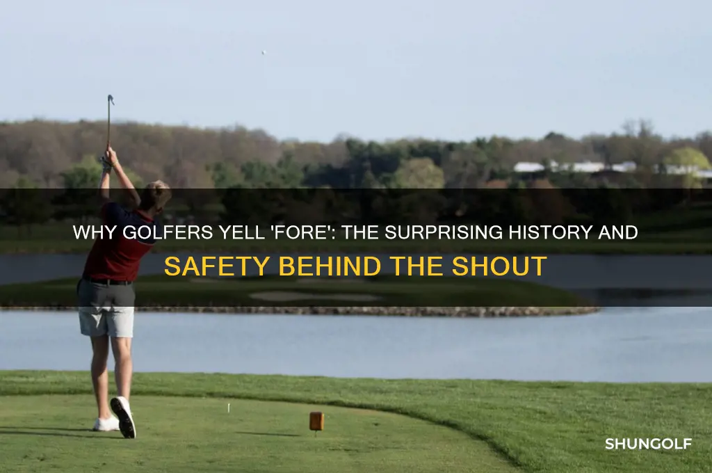 why a golfer says four