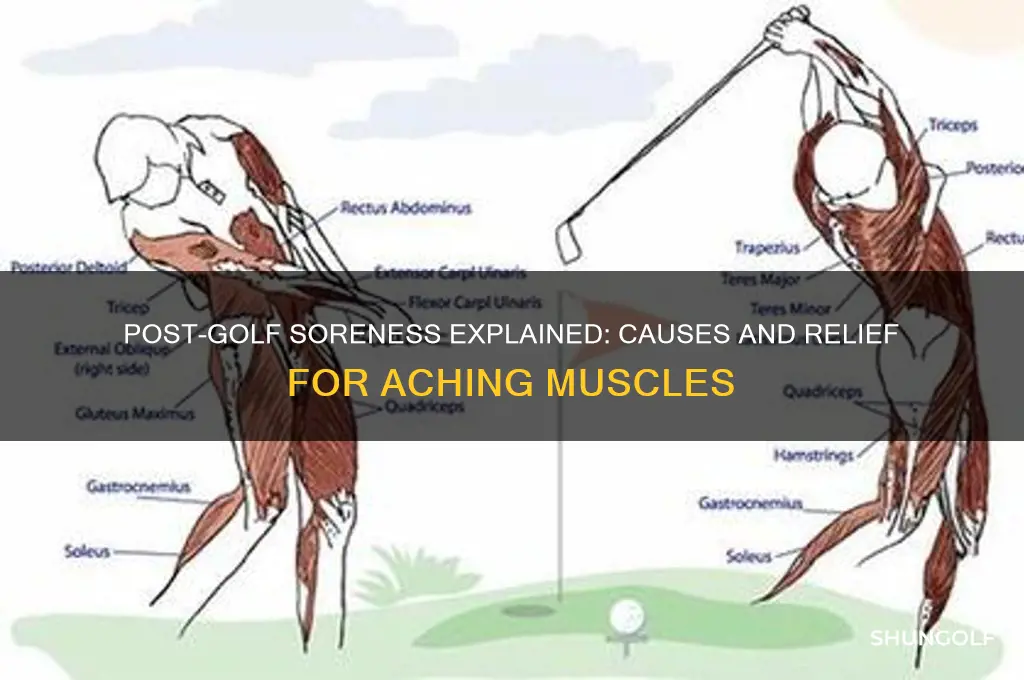 why am i so sore after golf