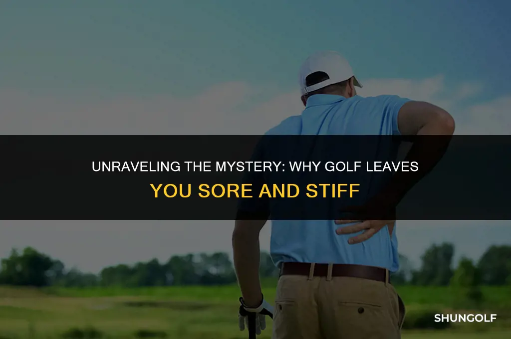 why am i so sore after playing golf