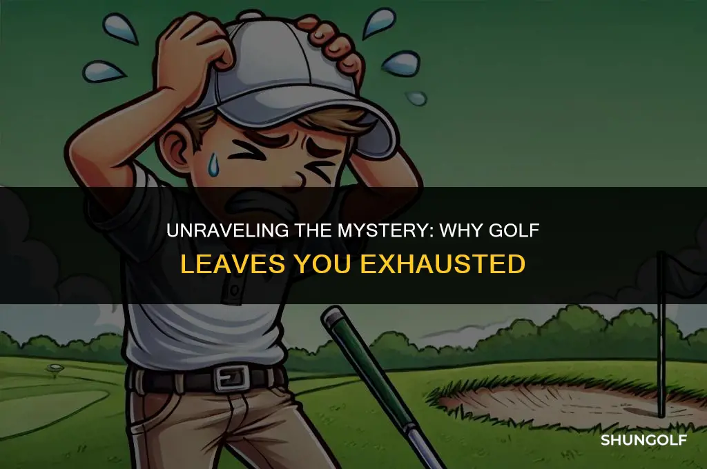 why am i so tired after playing golf