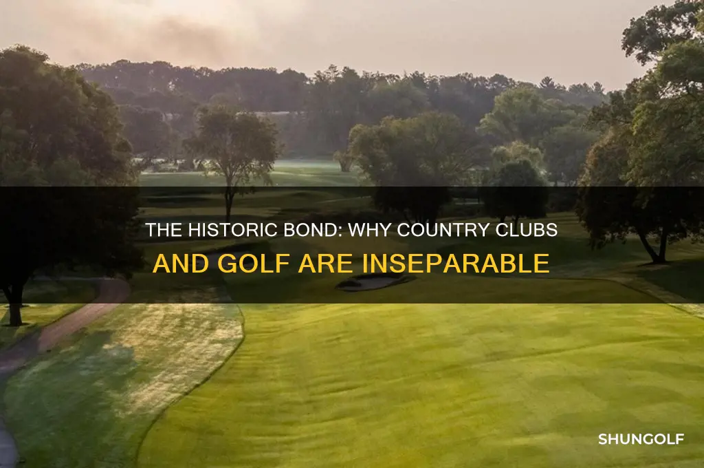 why are country clubs so tied to golf