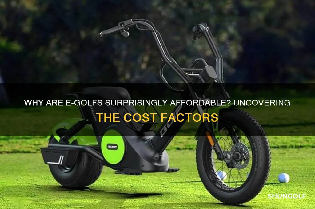 why are e golfs cheap