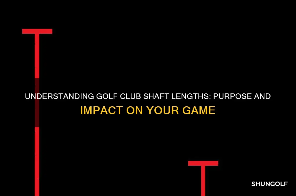 why are golf club shafts different lengths