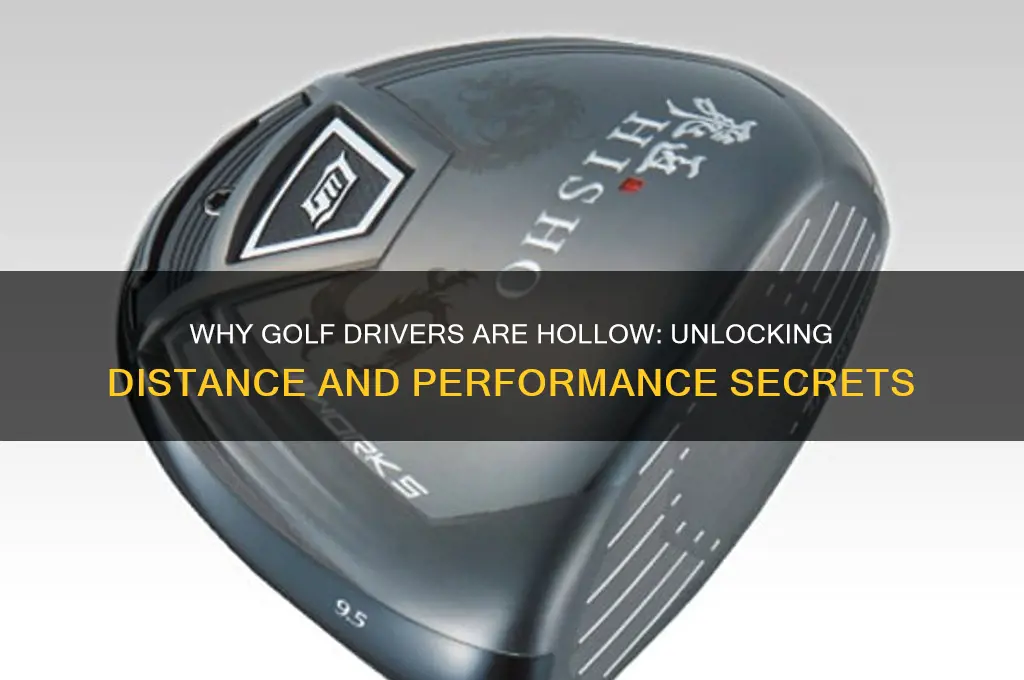 why are golf drivers hollow