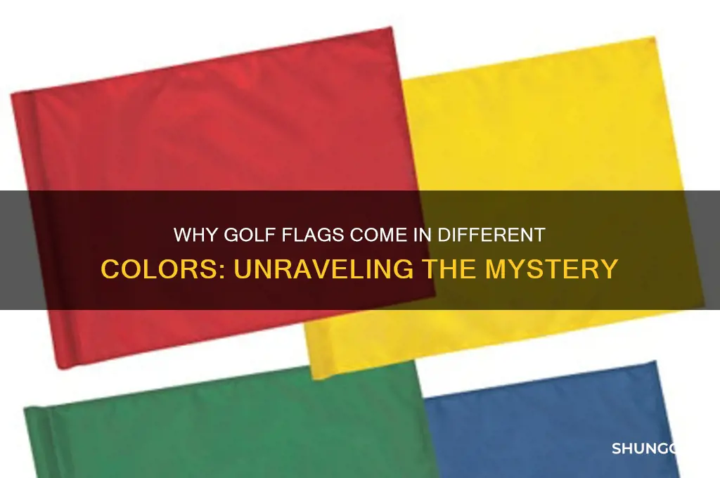 why are golf flags different colors