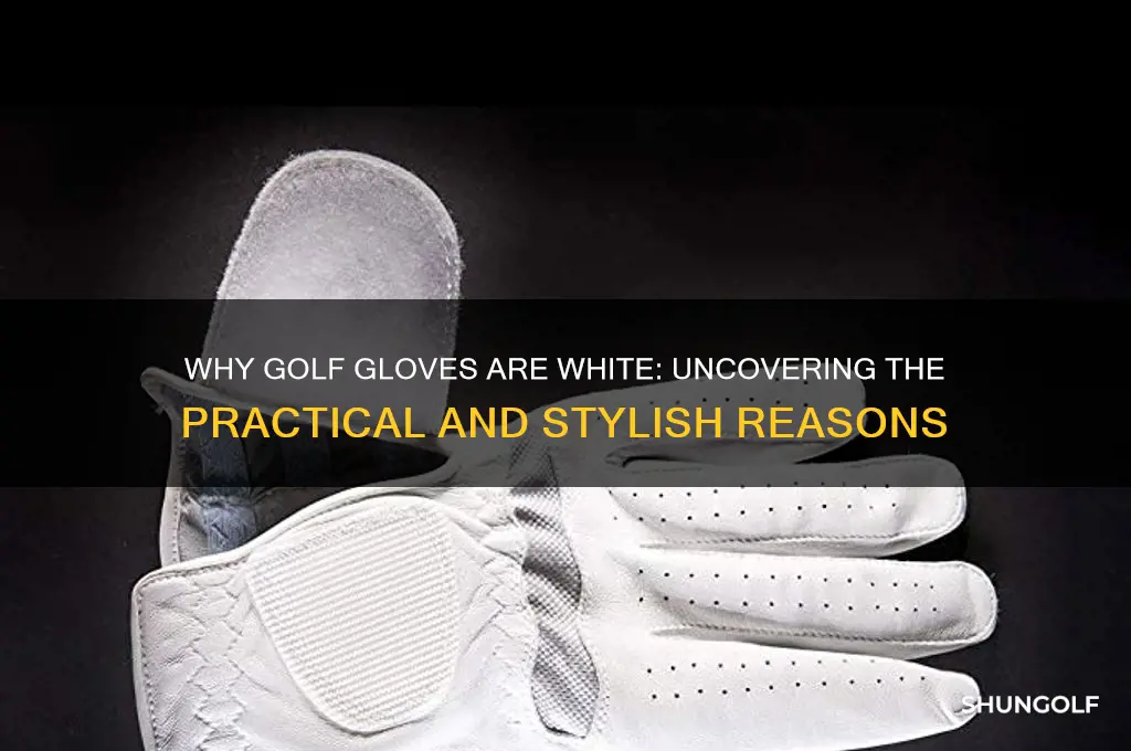 why are golf gloves white