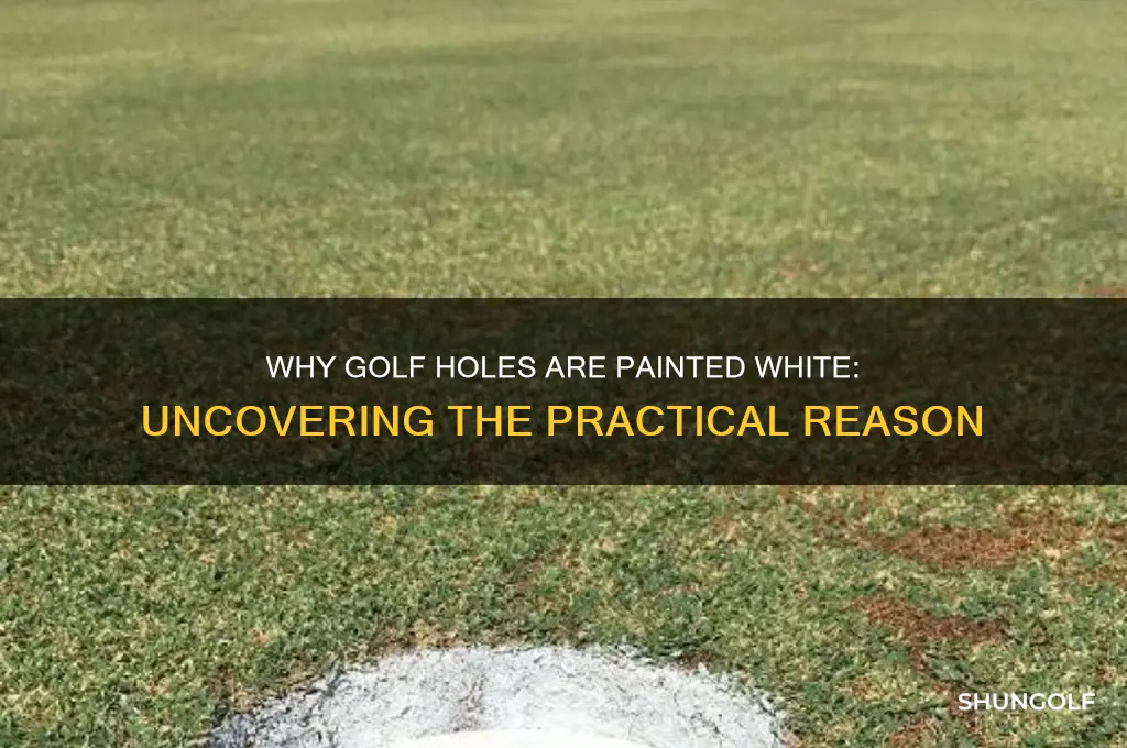 why are golf holes painted white