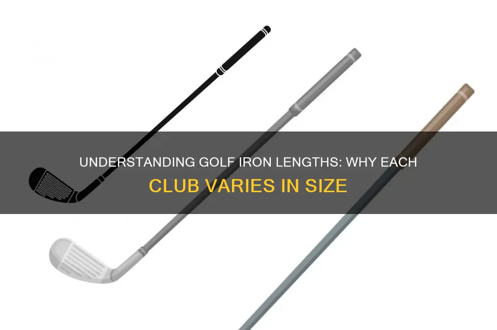 why are golf iron lgths different