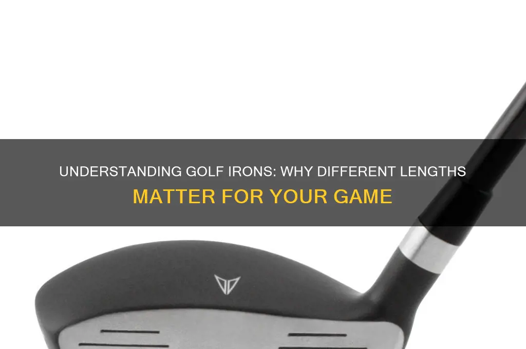 why are golf irons different lengths